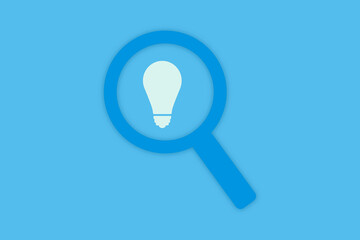 虫眼鏡とアイディア