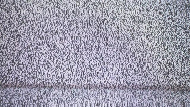 White Noise TV. No Signal On TV. Static Noise Interference.