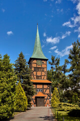 Half-Timbered Church of the Sacred Heart of Jesus in Stegna, Poland