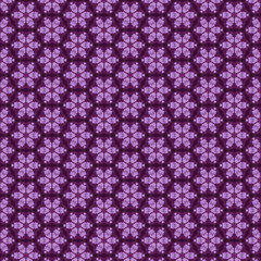 Purple watercolor seamless pattern. Hexagonal flowers seamless pattern . Print for textiles.
