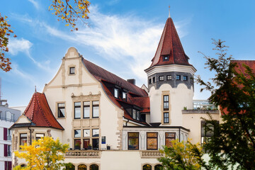 Beautiful architecture near the Riettot in the city of Villingen-Schwenningen in Black Forest,...