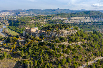 Fototapeta na wymiar Castle of Castellbell in the province of Barcelona Spain
