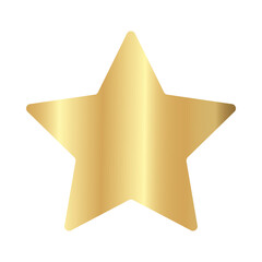 golden star decoration isolated icon