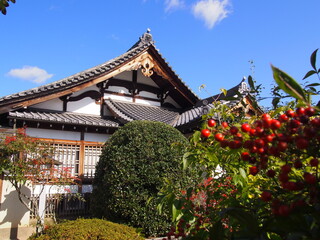 The Japanese-style house, Hogon-in Temple, Kyoto, Japan