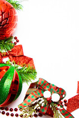 christmas background with christmas decorations
