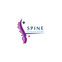 Spine care Clinic, Chiropractic, Concept Logo Design Template