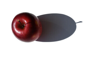 red apple on white background isolation