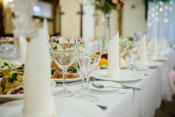wedding table set for wedding