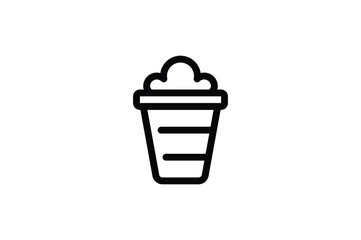 Cleaning Outline Icon - Soap Bucket 