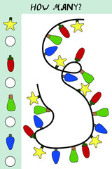 children's puzzle preschool education Christmas educational games