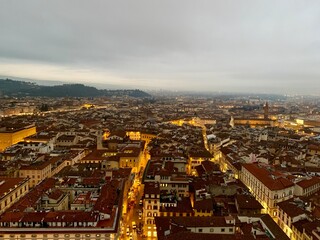 Florence panorama in the evening
