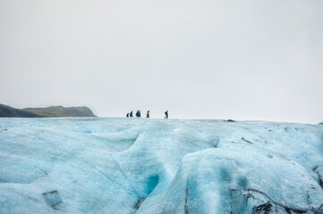 Trekking on Vatnajökull Glacier, Iceland