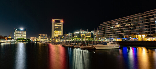 Night boats Puerto Madero, Buenos Aires, Argentina
