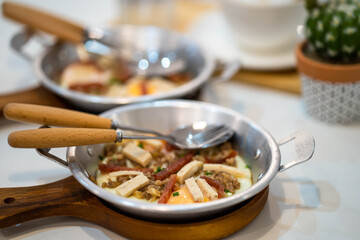 Pan Fried Egg with Toppings