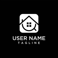 the concept of a house construction logo with a unique, simple Q letter