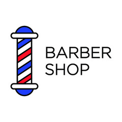 vector icon for barber shop logo