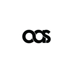 oas letter original monogram logo design