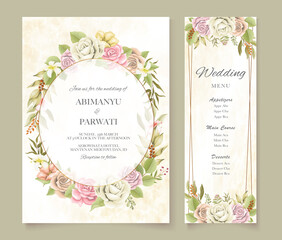 Fototapeta na wymiar wedding invitation card 