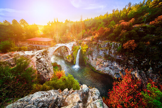 Clandras Bridge is a historical bridge from the Phrygian period in the Karahallı district of Uşak. The bridge was built on Banaz Stream approximately 2500 years ago.