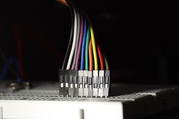 Electronic circuit on bread board