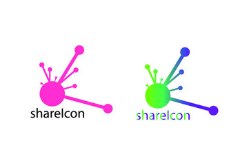 Share icon design Share sign and symbol vector illustration 