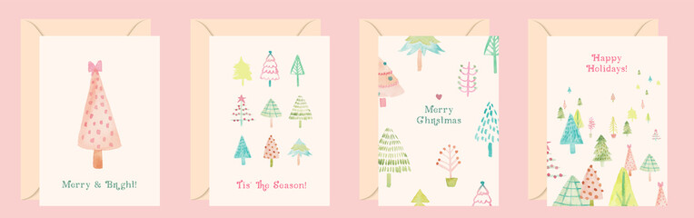 Christmas Holiday Greeting Card with envelope