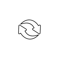 refresh icon vector symbol