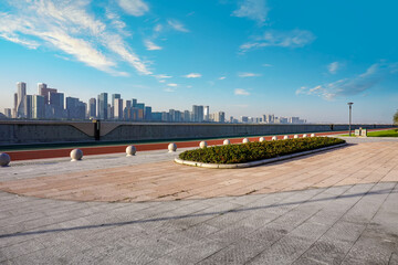 Hangzhou city modern architectural landscape