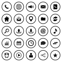 website icon set vector symbol