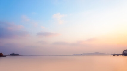 Island natural scenery, Qingdao city, China