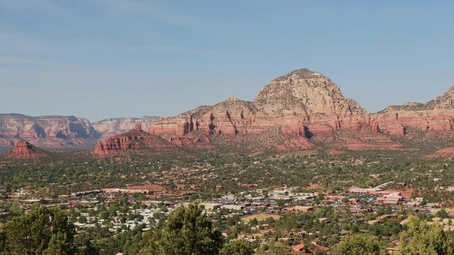 Beautiful landscape saw from the Sedona Airport Scenic Lookout