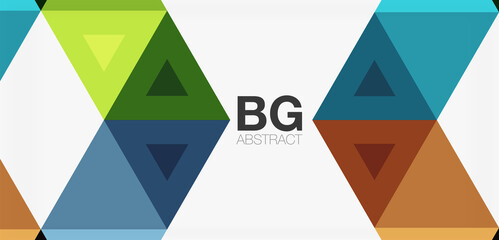 Mosaic triangle pattern abstract background for cover, banner, flyer and poster and other template