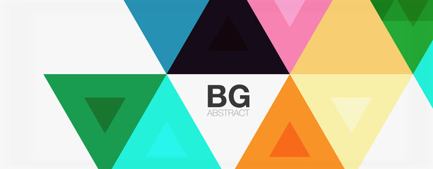 Mosaic triangle pattern abstract background for cover, banner, flyer and poster and other template