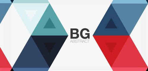 Mosaic triangle pattern abstract background for cover, banner, flyer and poster and other template