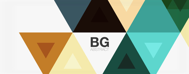 Mosaic triangle pattern abstract background for cover, banner, flyer and poster and other template