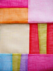 노란색, 빨간색, 분홍색, 파란색 선 컬러배경 
