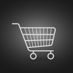 Shopping cart vector icon