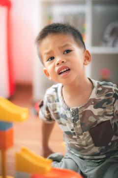 sadly little boy