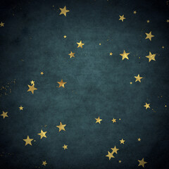 Confetti, golden texture on a dark background