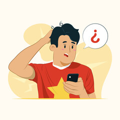 Forgot password concept illustration