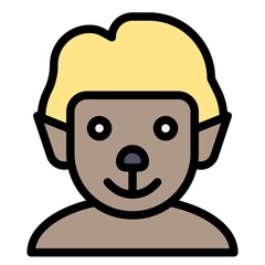 Beastman avatar, Halloween costume vector illustration