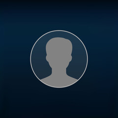 Social media user profile icon on video call screen