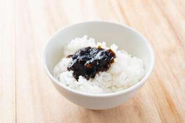 海苔の佃煮とご飯