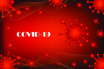 Covid-19 Coronavirus concept Poster Advertisement Flyers Vector Illustration.