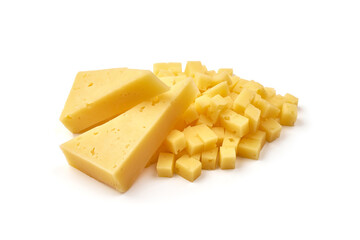 Holland cheese, isolated on white background