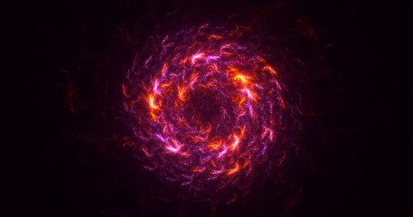 3D rendering abstract round light background