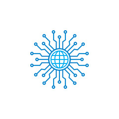 Abstract Tech Vector , Technology Logo