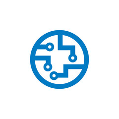 Obraz premium Abstract Tech Vector , Technology Logo