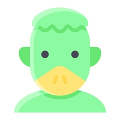 Kappa avatar, Halloween costume vector icon