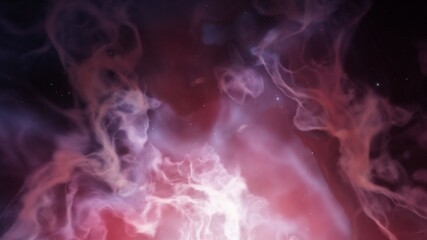 Space background with realistic nebula and shining stars, colorful cosmos with stardust and milky way, magic color galaxy, infinite universe and starry night 3d render